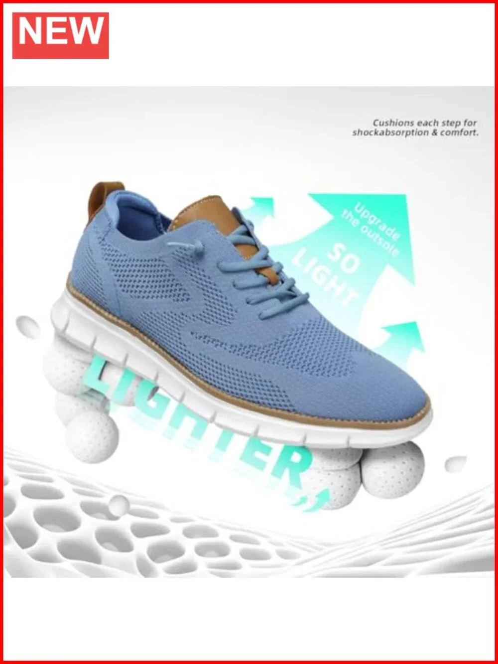 Mesh Business Oxfords Walking Sneakers Lightweight Memory Foam